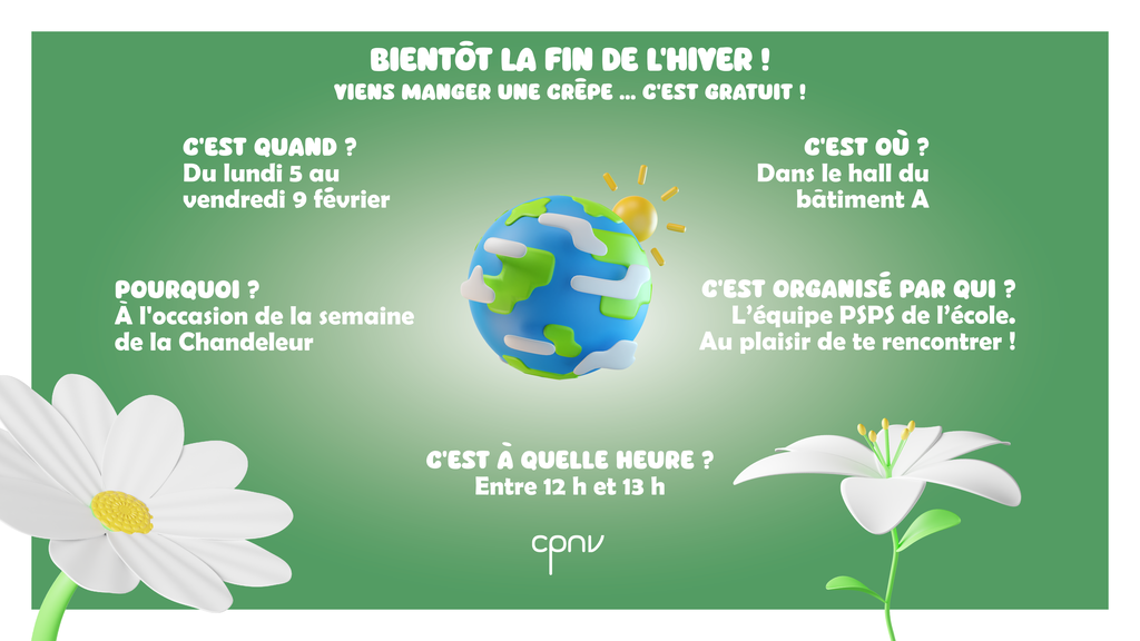 Affiche chandeleur format ecran