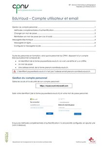 CPNV – EduVaud – User account