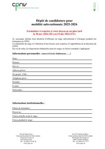 thumbnail of Déclaration d’intention de mobilité 2025-2026