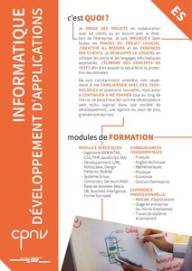 ES informatique – développement – CPNV