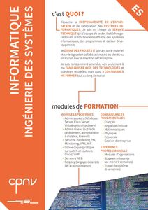 thumbnail of ES informatique – systèmes – CPNV