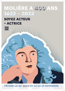 thumbnail of Molière 400 – Affiche 1 V5 Bleu