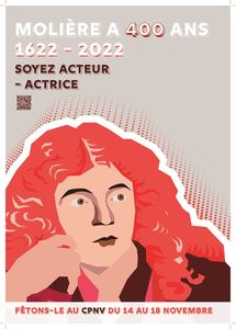 thumbnail of Molière 400 – Affiche 1 V5 Rouge