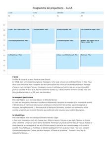 thumbnail of Molière 400 – Programme de projections – Aula