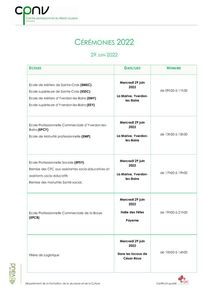 thumbnail of Programme cérémonies 2022
