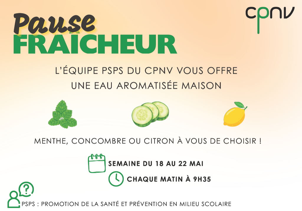 Pause fraicheur_eau aromatisee_Affiche