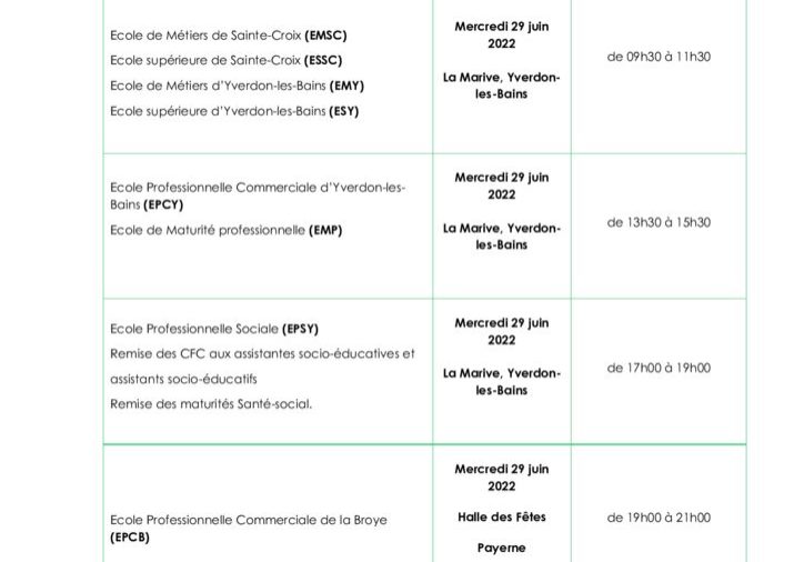 thumbnail of Programme cérémonies 2022