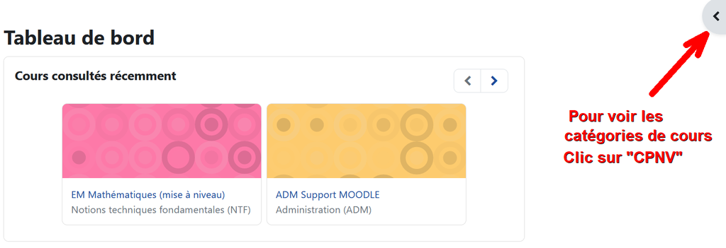 entrée moodle